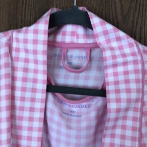 Draper James Short Robe/Sleeveless Nightgown Set—Size 2X—Like New Condition—Pink